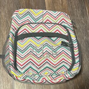 378A) Thirty-One Sling Backpack Organizer Laptop computer diaper Bag GUC